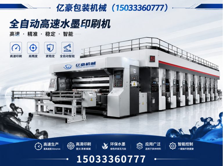 东光县全自动高速水墨印刷机展示图